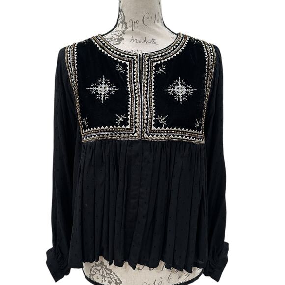 NWT Anthropologie Velvet by Graham & Spencer Beaded Jacket - Picture 2 of 7